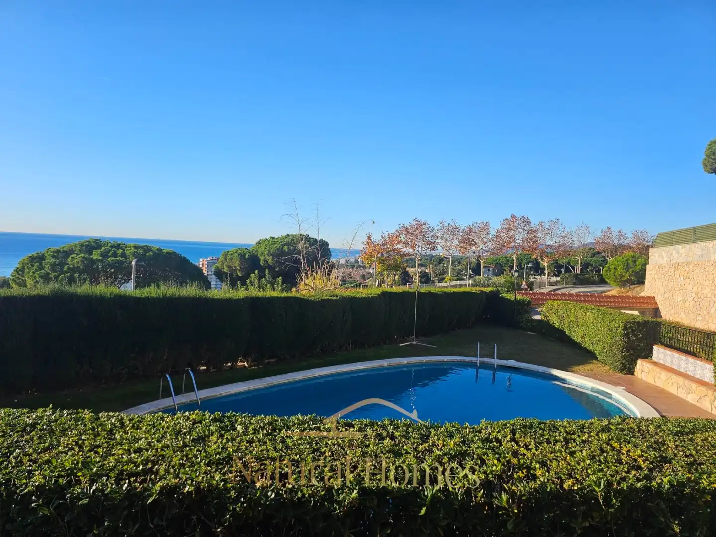 Garten von Wohnungen zur Miete in Caldes d'Estrac mit Klimaanlage, Heizung und Terrasse