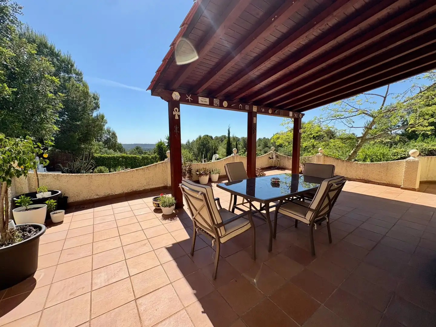 Terrassa de Casa o xalet en venda en Cheste amb Aire condicionat, Calefacció i Jardí privat