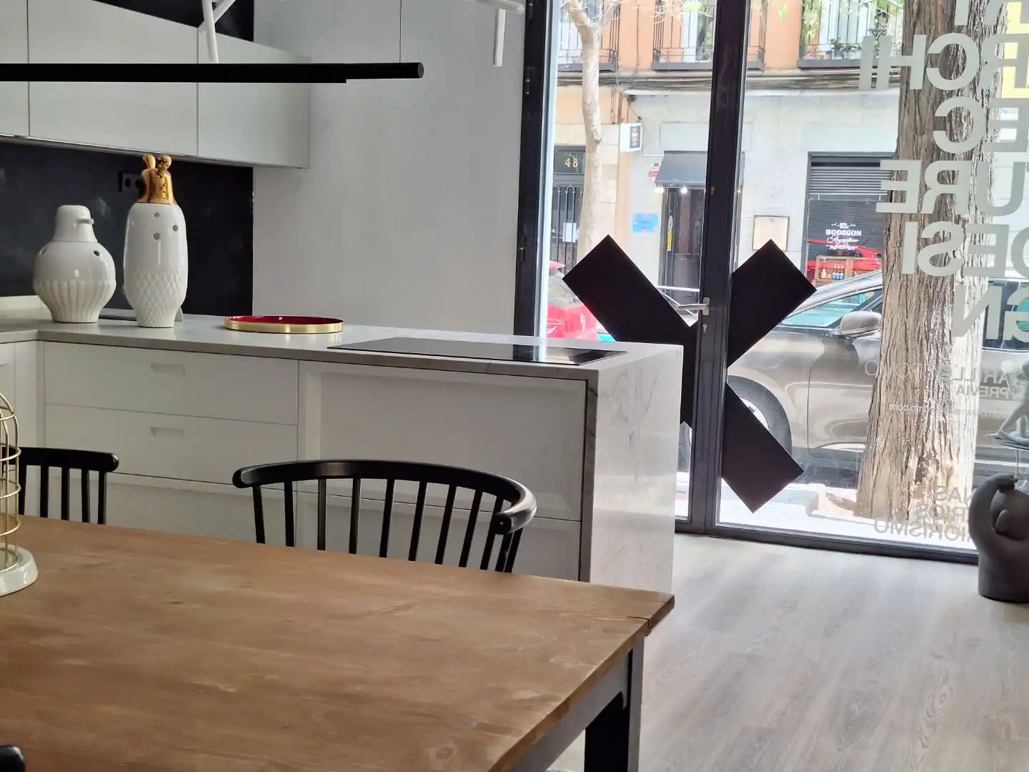 Kitchen of Office for rent in Madrid  with Air Conditioner, Heating and Furnished