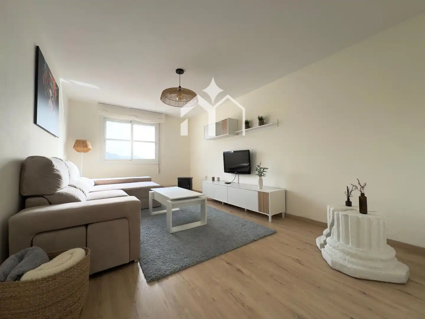 Living room of Houses for sale in Moaña  with Heating, Private garden and Parquet flooring