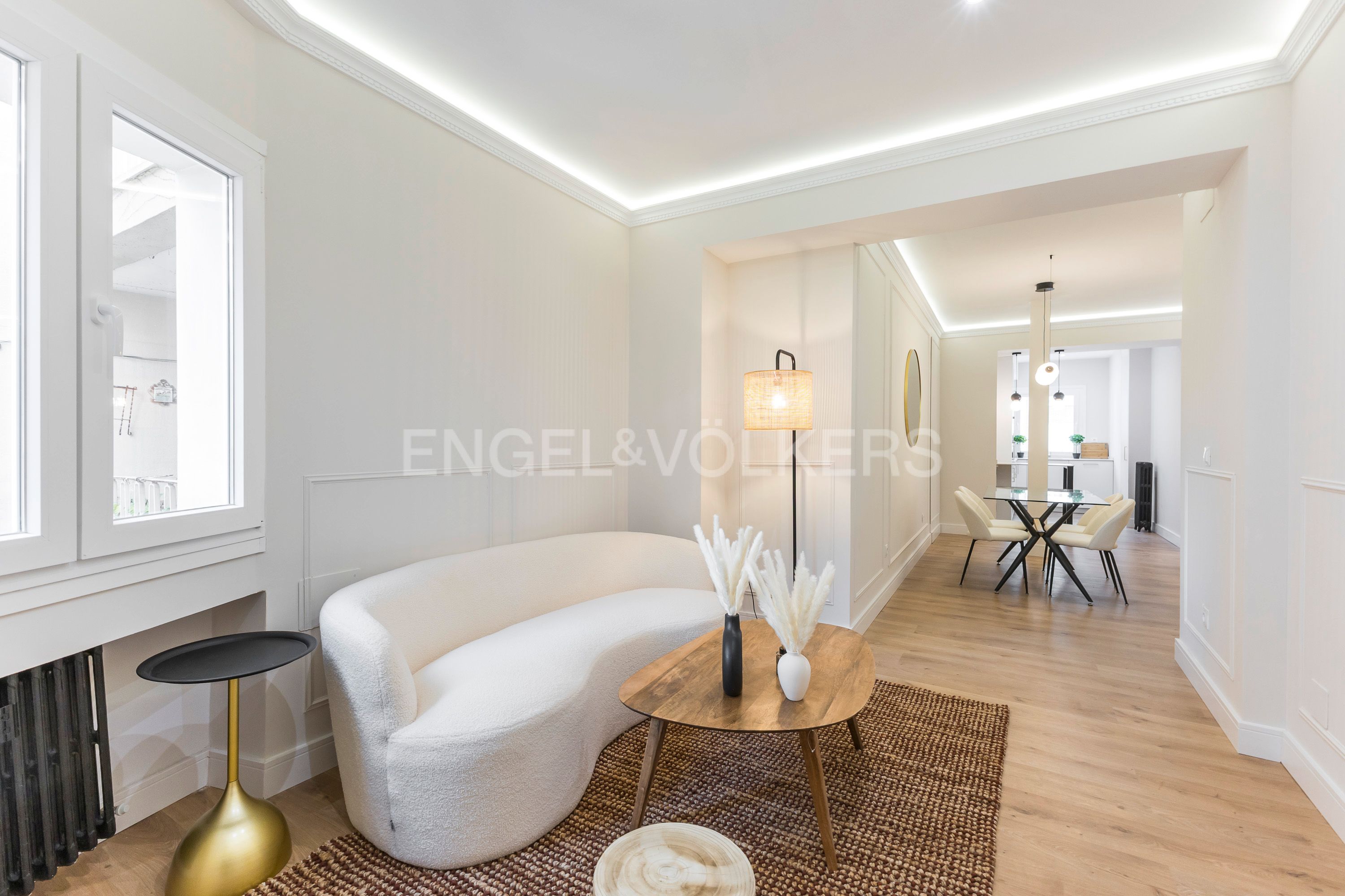 Sala de estar de Apartamento en venta en  Madrid Capital con Aire acondicionado, Calefacción y Amueblado