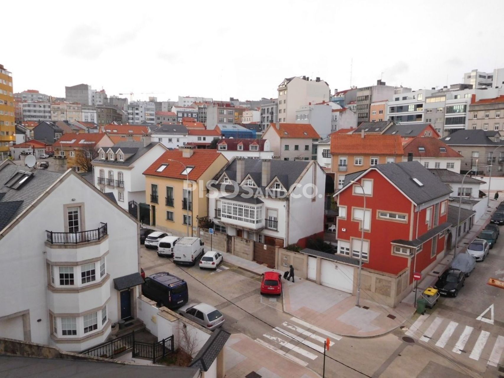 Exterior view of Flat for sale in A Coruña Capital   with Furnished
