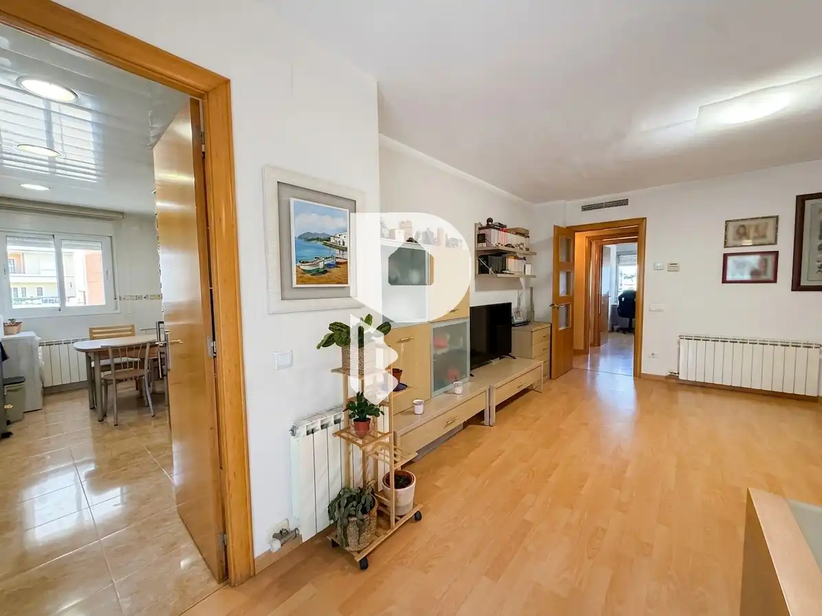 Sala de estar de Piso en venta en Sant Vicenç Dels Horts con Aire acondicionado, Calefacción y Parquet