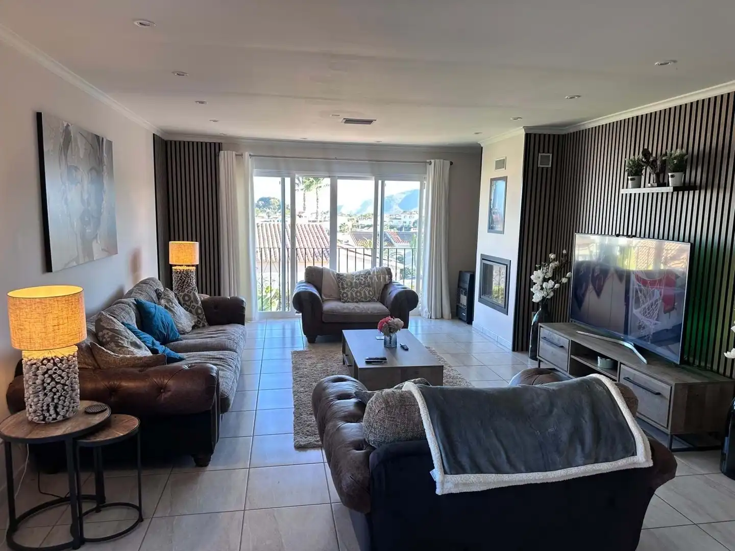 Living room of Houses for sale in L'Alfàs del Pi  with Air Conditioner, Terrace and Storage room