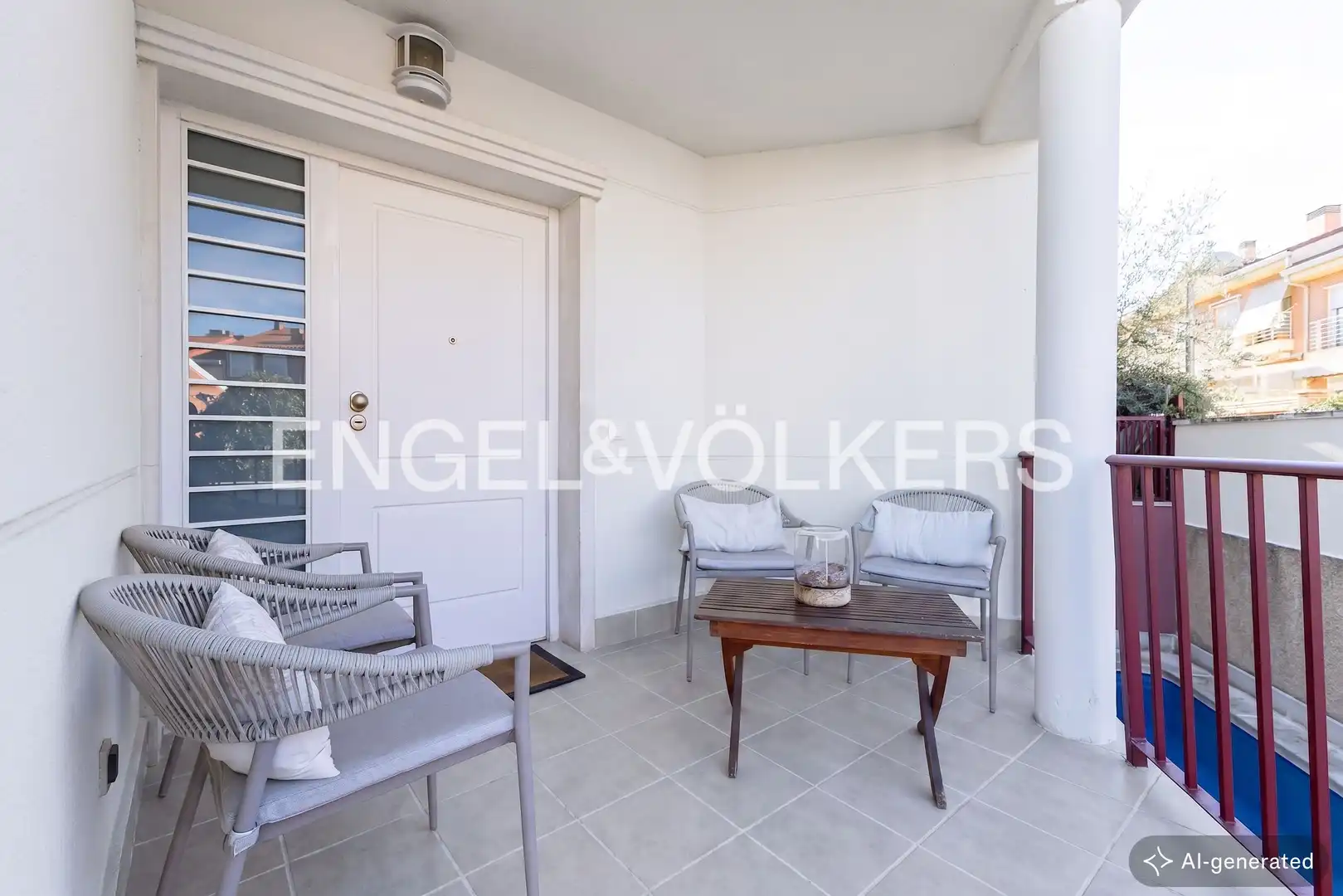Balcony of Houses for sale in Madrid  with Air Conditioner, Heating and Private garden