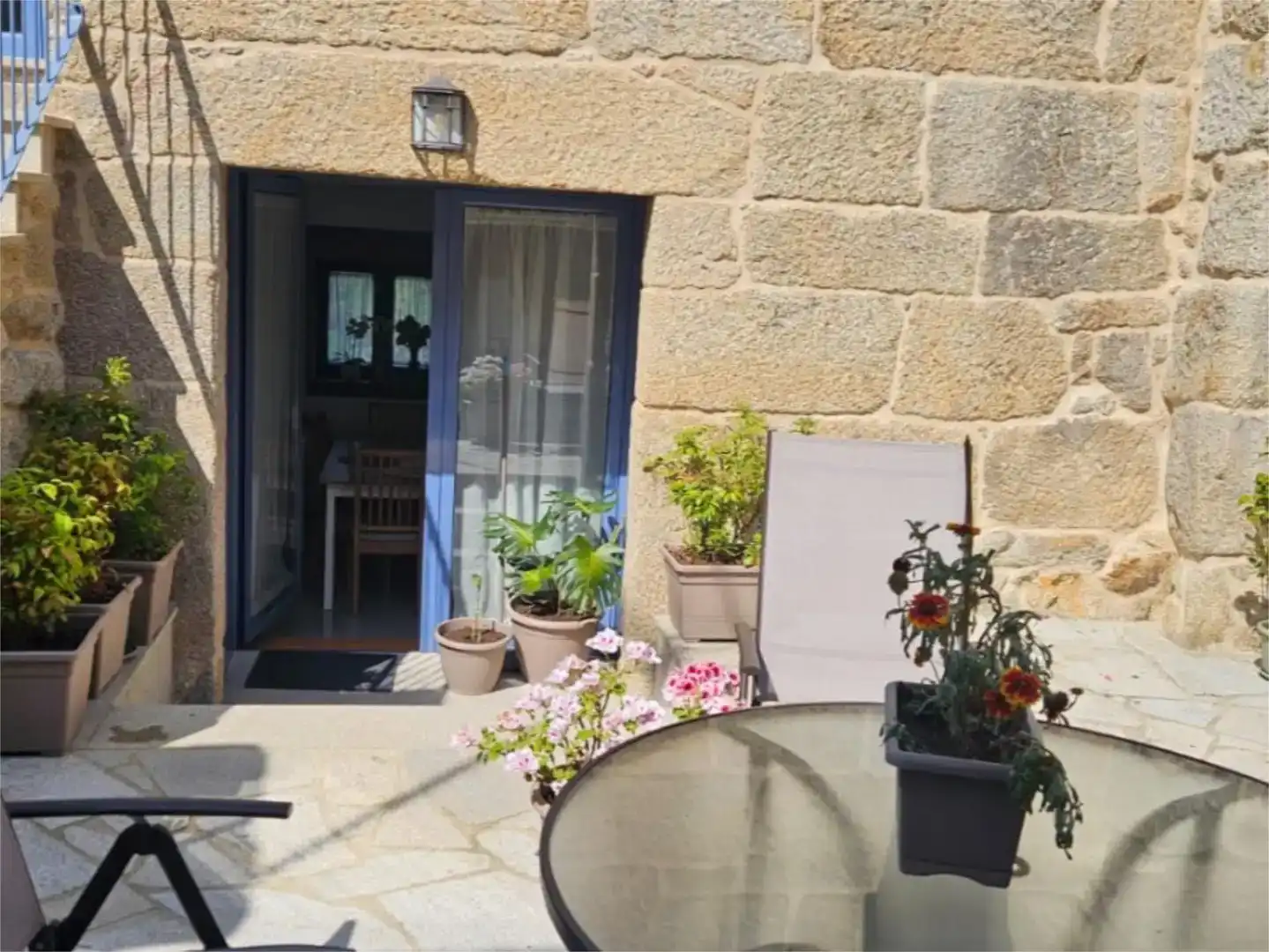 Terraza de Casa o chalet en venta en A Lama   con Jardín privado y Amueblado