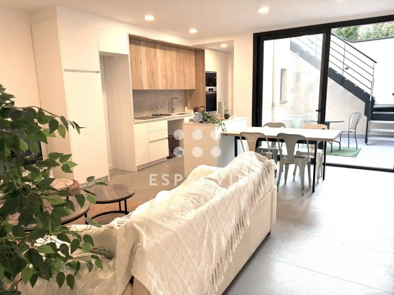 Wohnzimmer von Haus oder Chalet zum Verkauf in Terrassa mit Klimaanlage, Heizung und Privatgarten