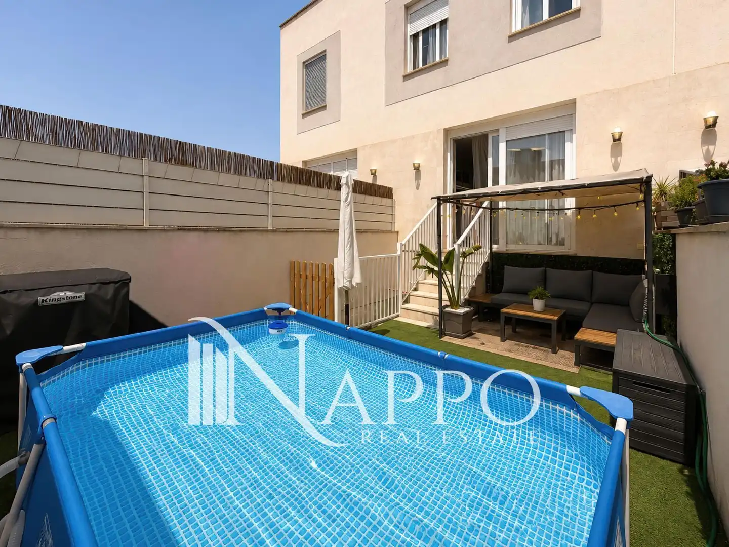 Piscina de Casa adosada en venda en Marratxí amb Aire condicionat, Calefacció i Jardí privat