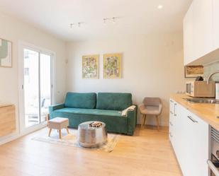 Sala d'estar de Apartament de lloguer en  Barcelona Capital amb Aire condicionat, Calefacció i Moblat
