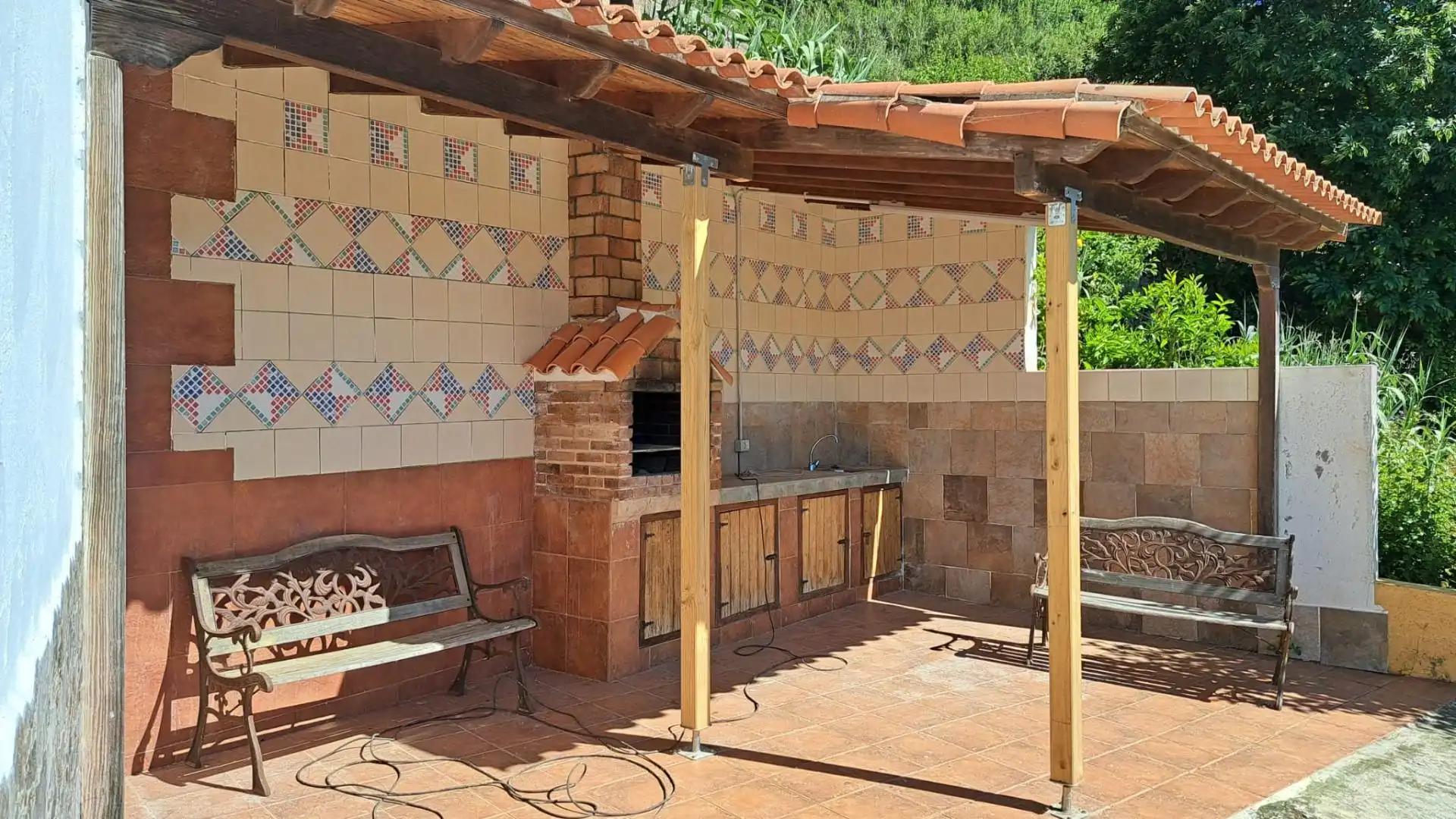 Terrasse von Haus oder Chalet zur Miete in Valleseco mit Privatgarten und Balkon