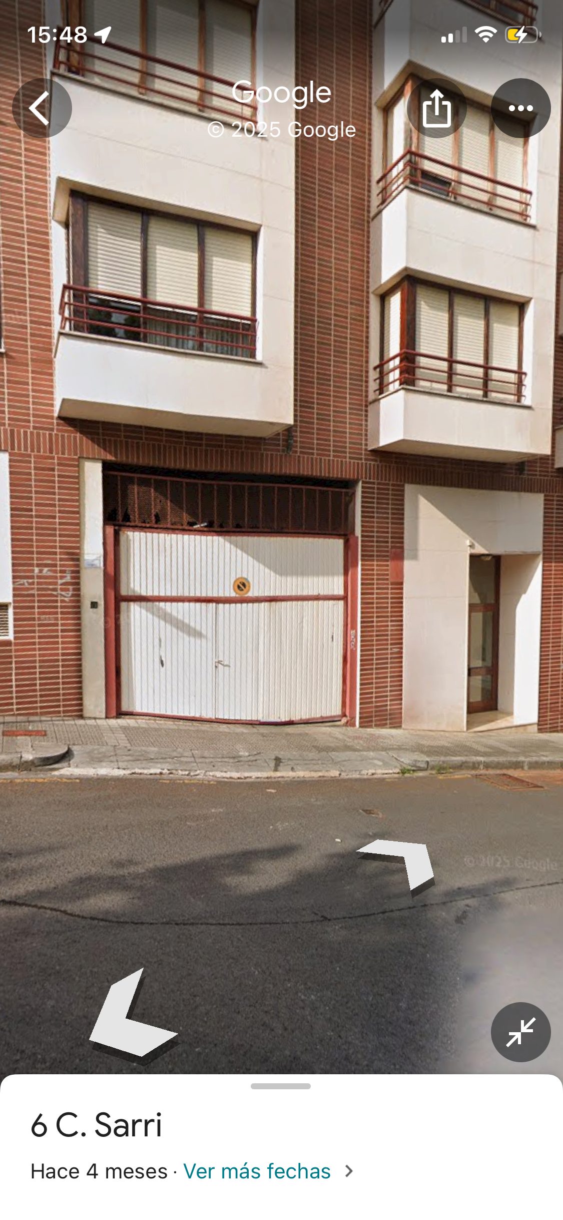 Vista exterior de Garatge de lloguer en Getxo 