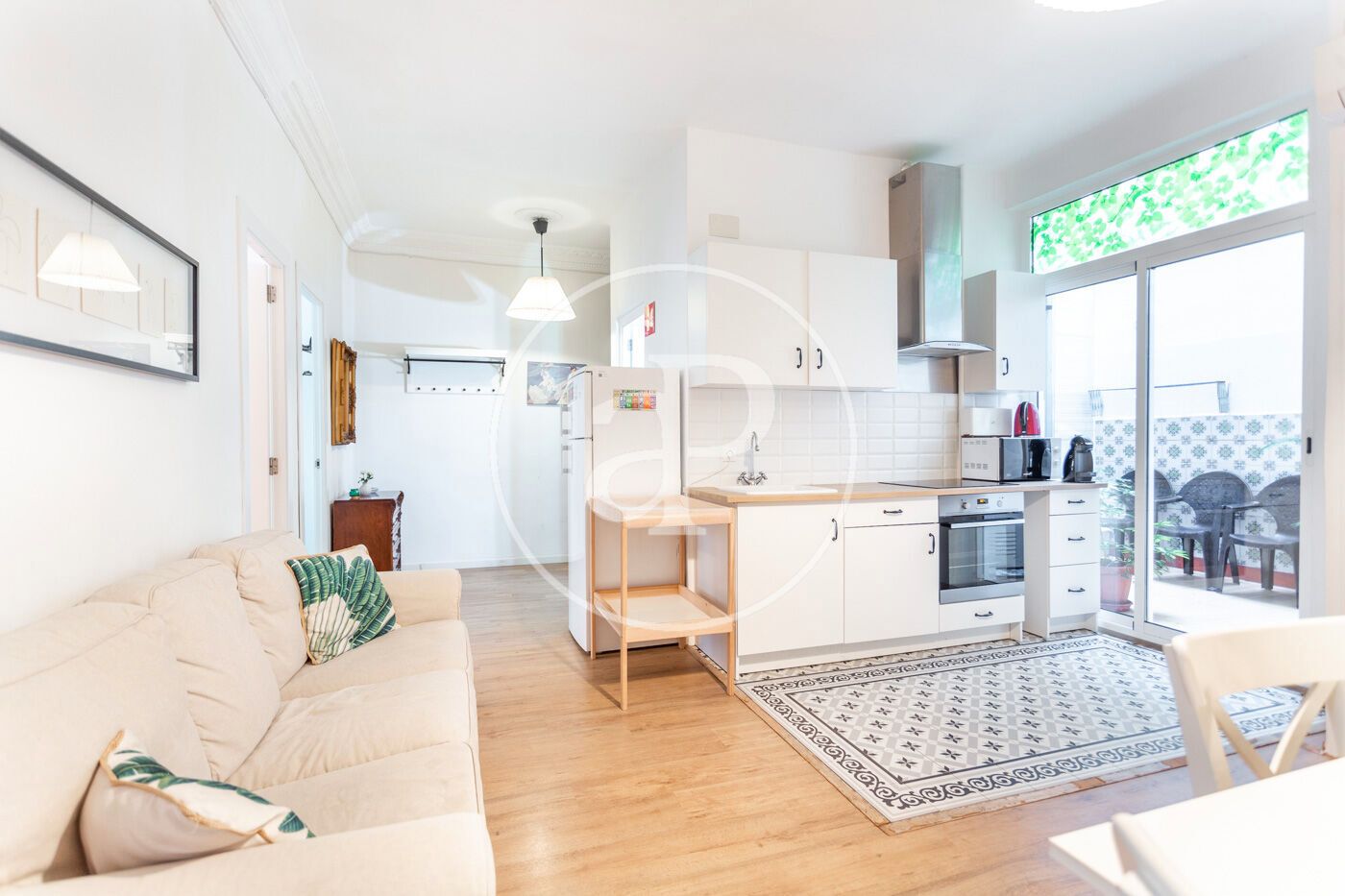 Cocina de Piso de alquiler en  Valencia Capital con Aire acondicionado, Calefacción y Terraza