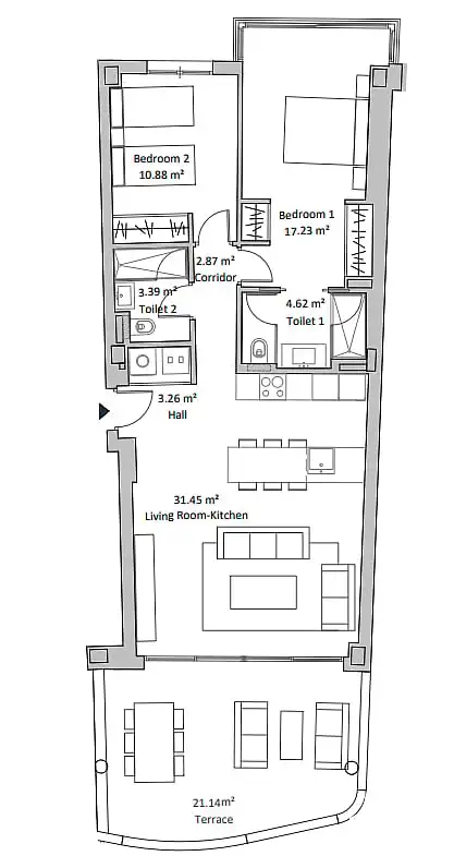 Apartament amb terrassa en venda a Torreblanca del Sol, imagen 21