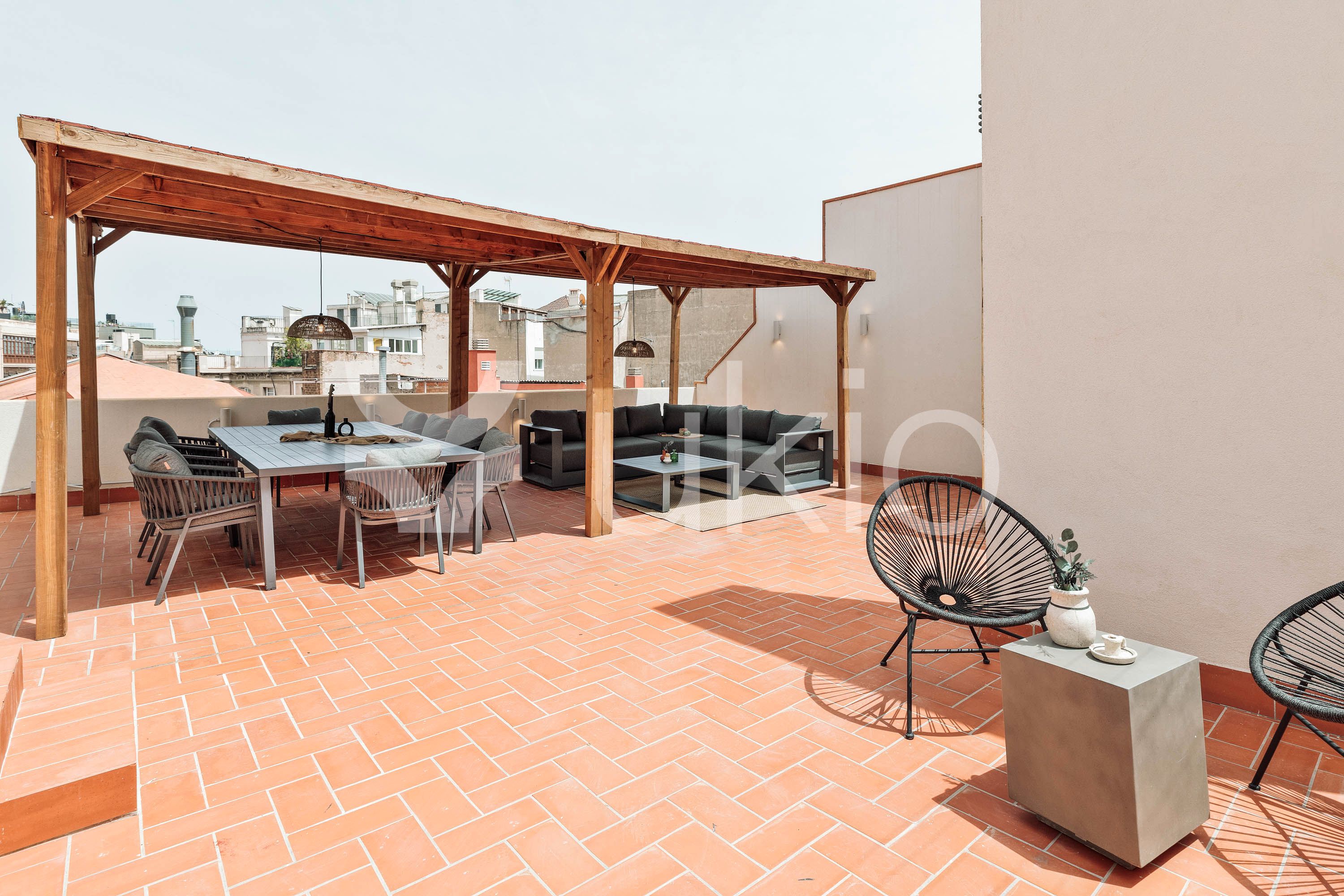 Terrassa de Àtic de lloguer en  Barcelona Capital amb Aire condicionat, Calefacció i Terrassa