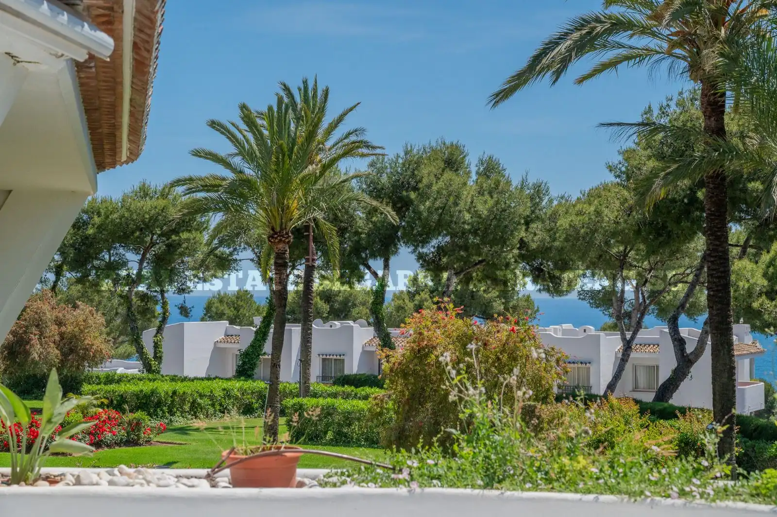 Jardí de Apartament en venda en Mijas amb Aire condicionat, Terrassa i Moblat
