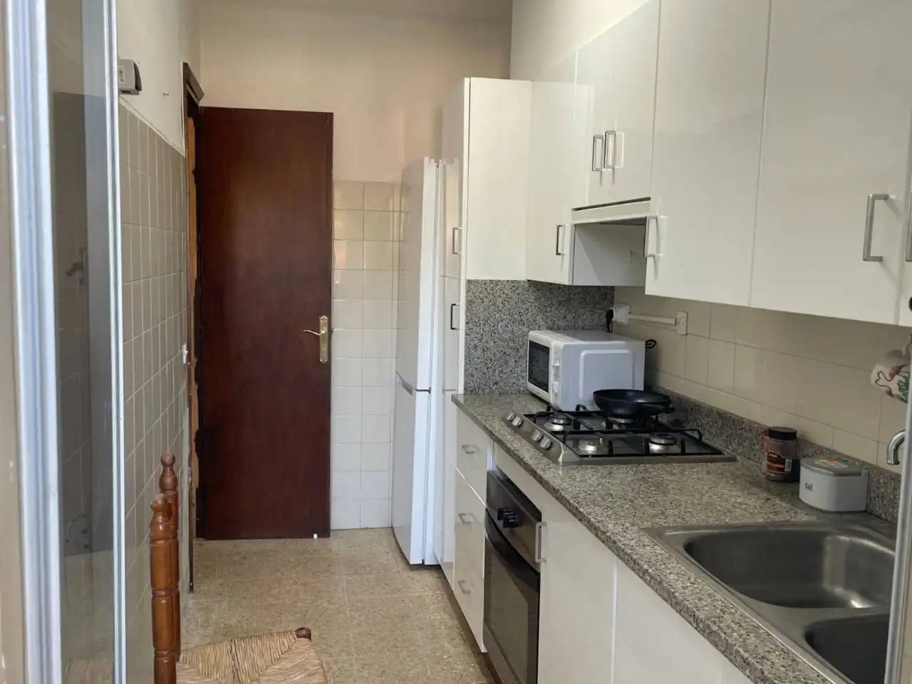 Kitchen of Flat for sale in Sant Joan Les Fonts  with Heating, Terrace and Storage room