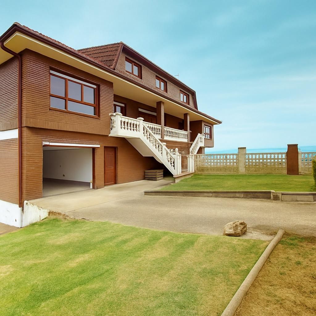 Exterior view of Single-family semi-detached for sale in Santander  with Private garden, Terrace and Balcony