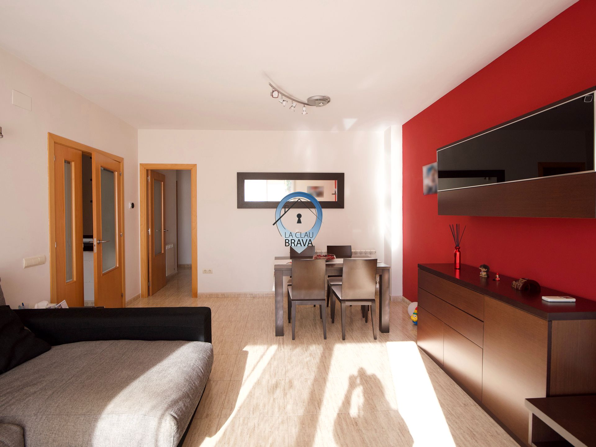Living room of Flat for sale in Sant Feliu de Guíxols  with Air Conditioner, Heating and Balcony