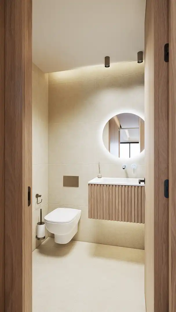 Badezimmer von Dachboden zum Verkauf in Málaga mit Klimaanlage, Terrasse und Schwimmbad