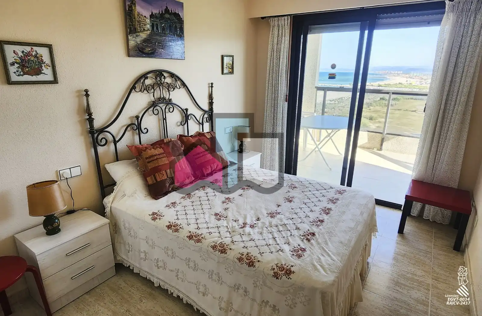 Habitación de Apartamento en venta en Cullera con Aire acondicionado, Terraza y Amueblado