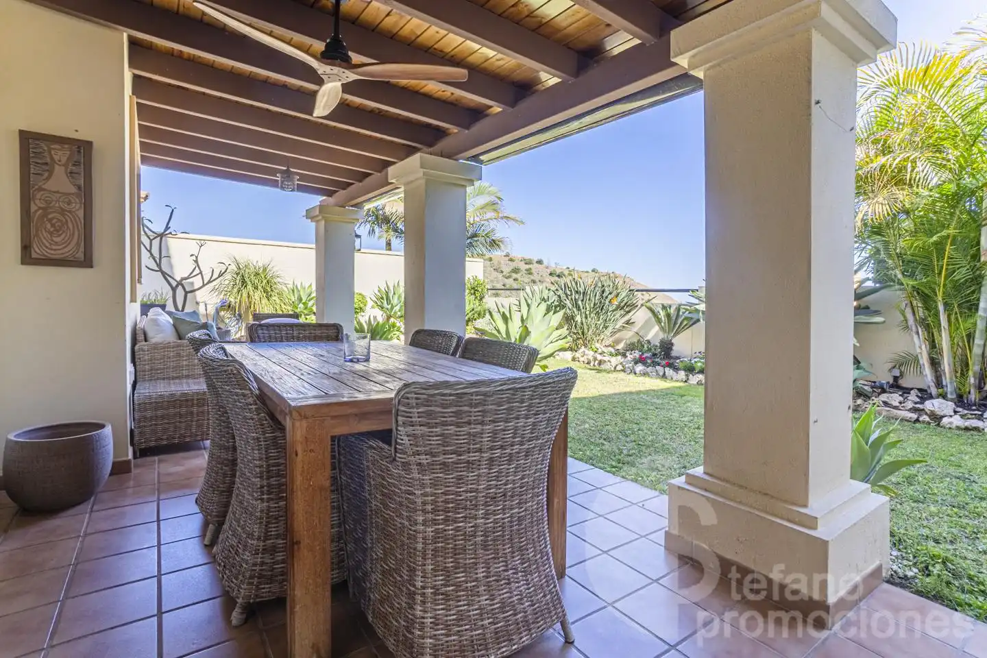 Terraza de Casa adosada en venta en Málaga con Aire acondicionado, Jardín privado y Parquet