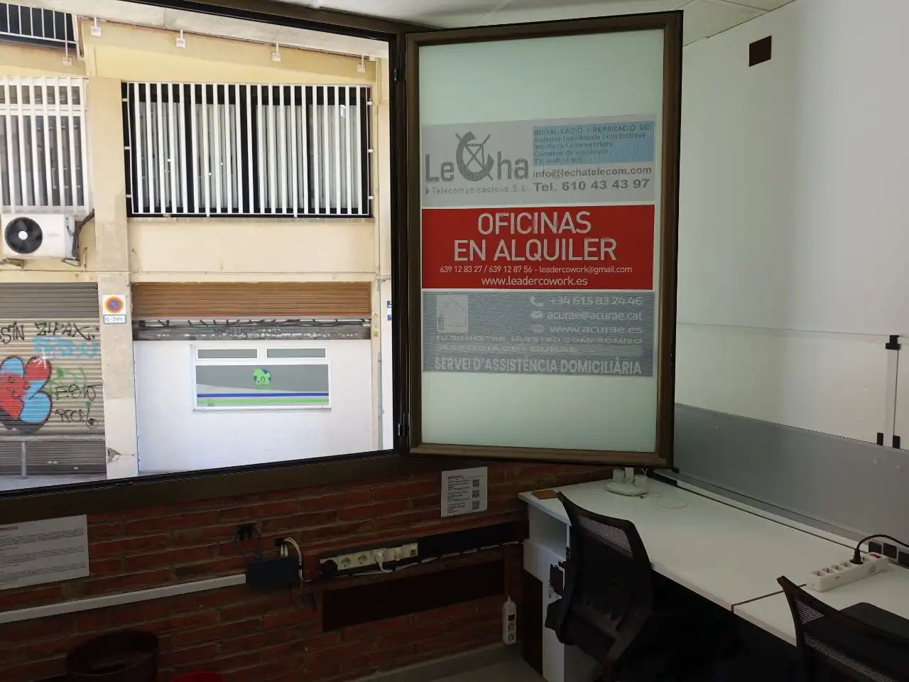 Büro zur Miete in Barcelona mit Klimaanlage, Heizung und Möbliert