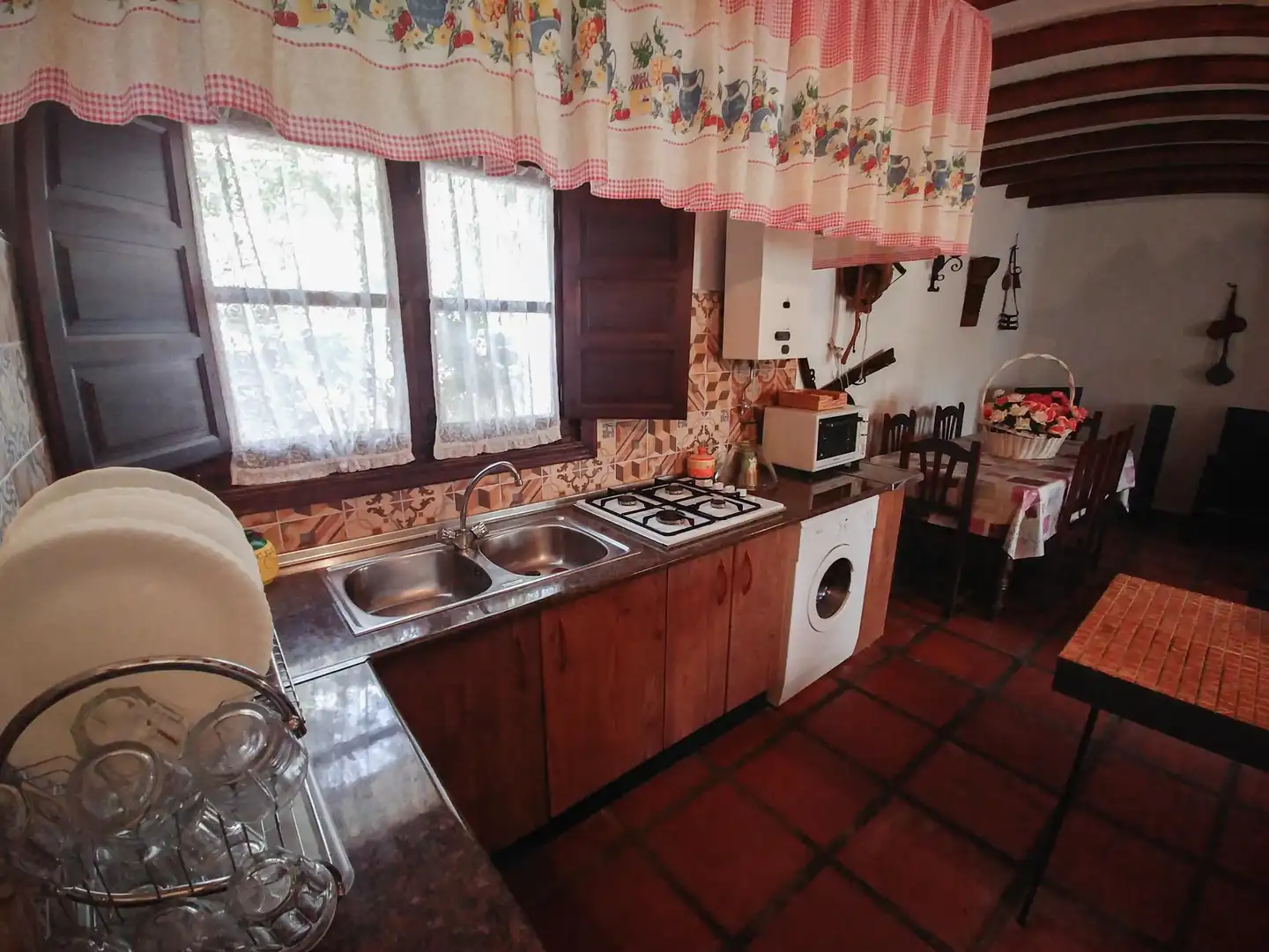 Cocina de Finca rústica en venta en Almogía con Aire acondicionado, Terraza y Piscina