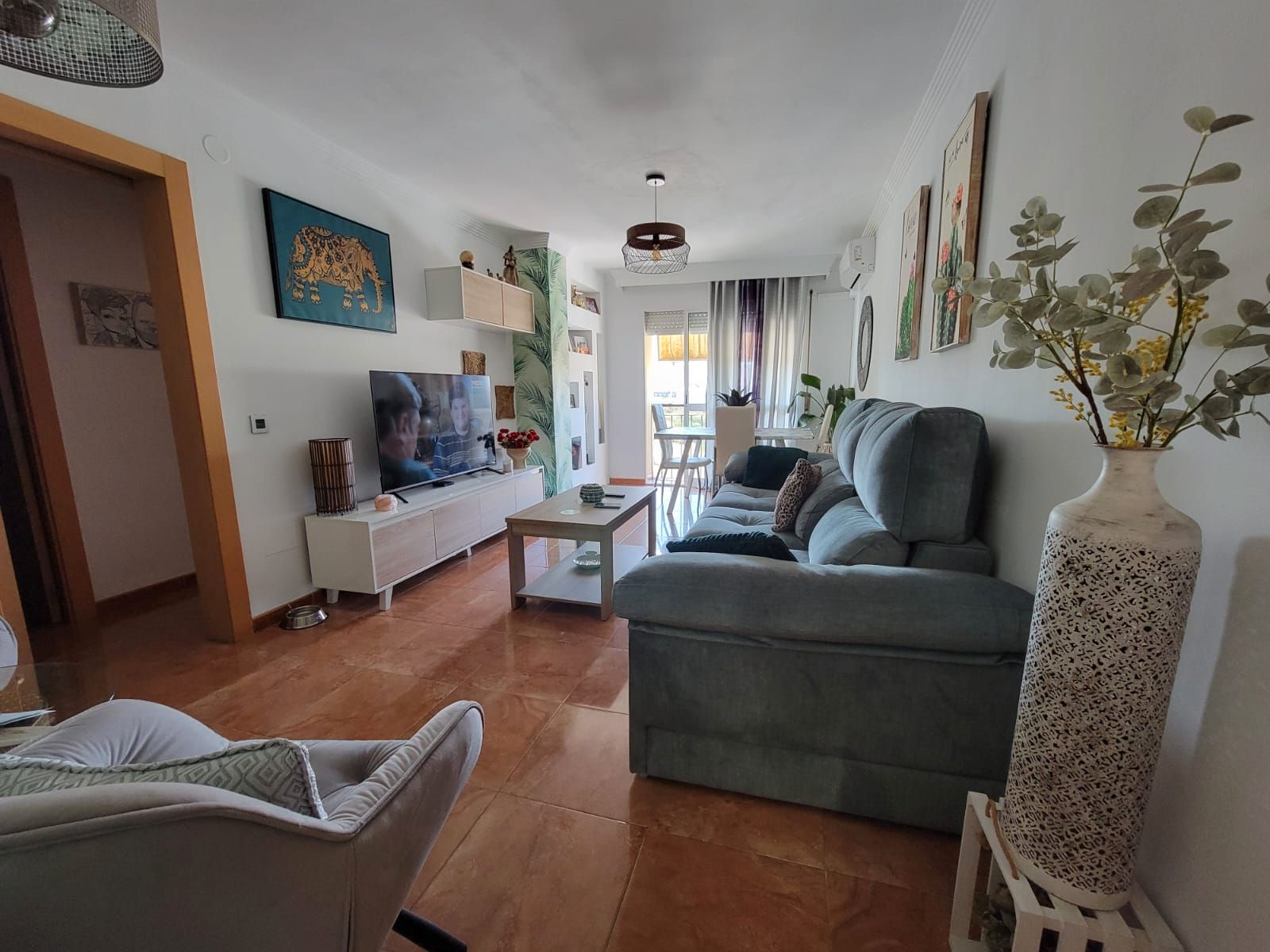 Living room of Flat for sale in Málaga Capital  with Air Conditioner and Terrace