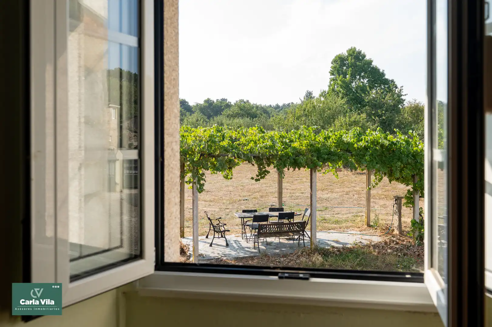 Terraza de Finca rústica en venta en O Corgo   con Calefacción, Jardín privado y Parquet