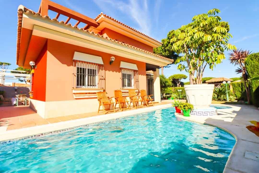 Jardí de Casa o xalet en venda en Chiclana de la Frontera amb Aire condicionat, Calefacció i Jardí privat