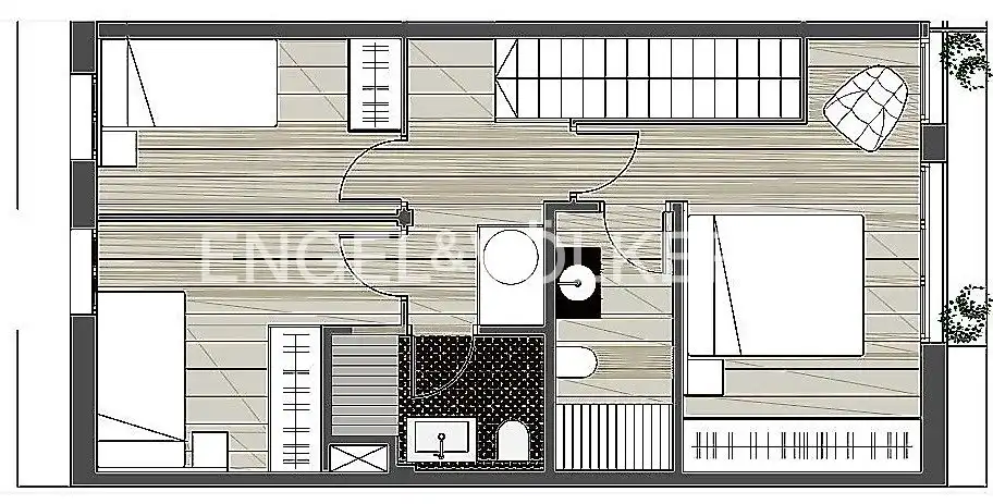 Maisonette zum Verkauf in Barcelona mit Klimaanlage, Heizung und Parkett