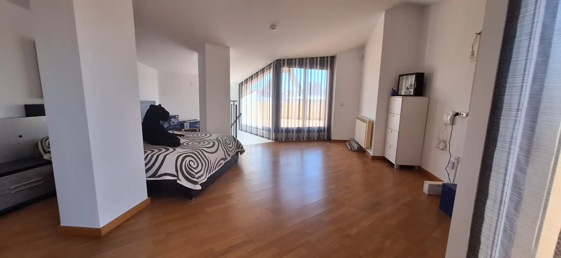Schlafzimmer von Maisonette zum Verkauf in Terrassa mit Klimaanlage, Parkett und Terrasse
