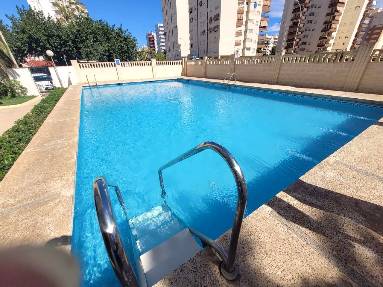 Swimming pool of Apartment to rent in Gandia  with Parquet flooring, Terrace and Furnished