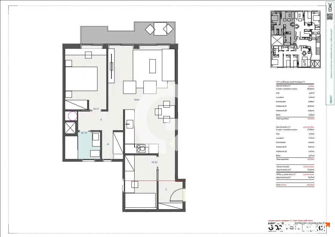 Flat with terrace for sale in CL MOSSEN JACINT VERDAGUER, imagen 11