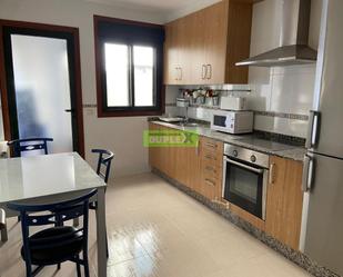 Kitchen of Flat for sale in Pontevedra Capital   with Heating, Terrace and Furnished