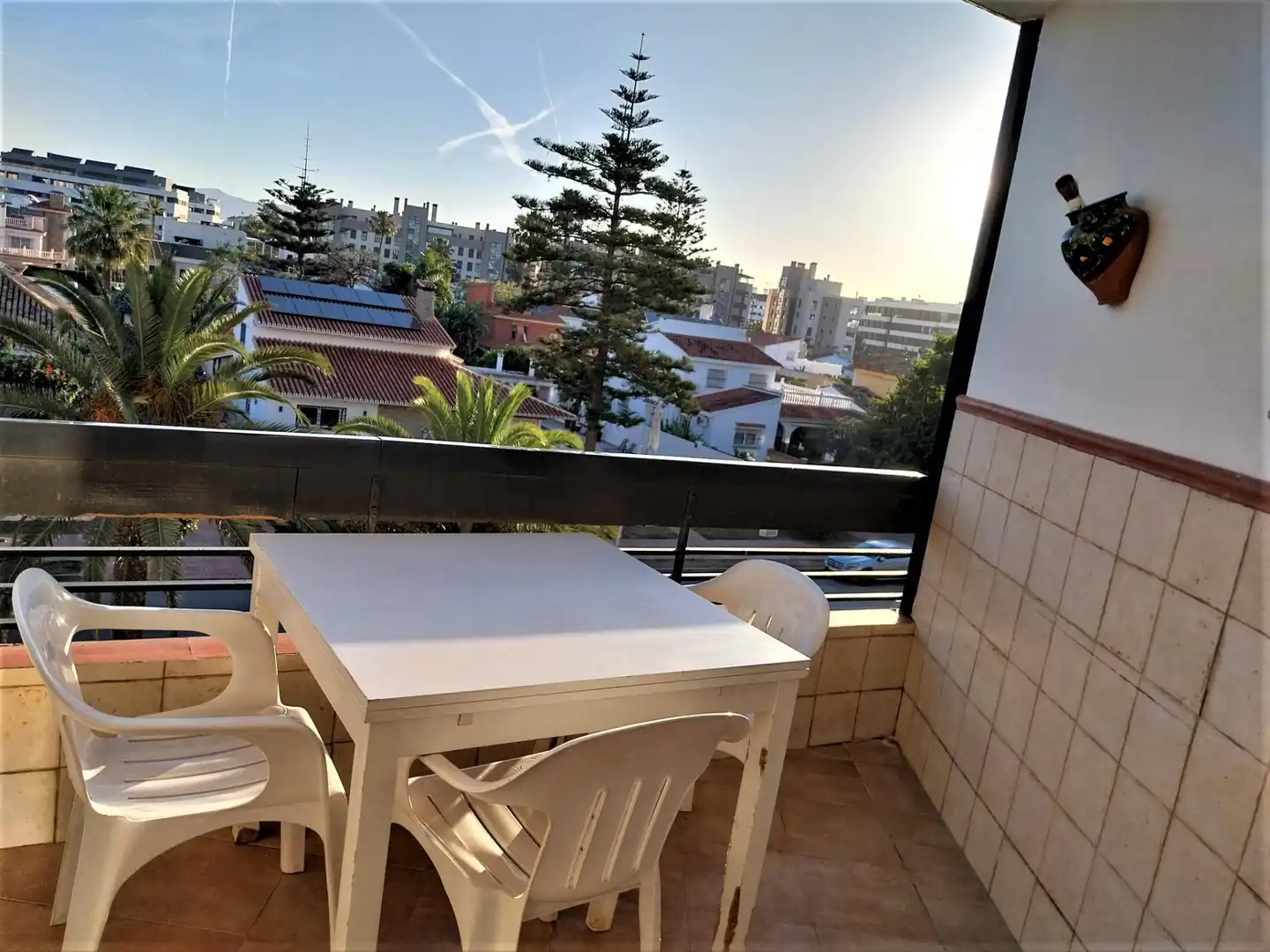 Terrasse von Wohnung zum Verkauf in Torremolinos mit Privatgarten, Terrasse und Gemeinschaftspool