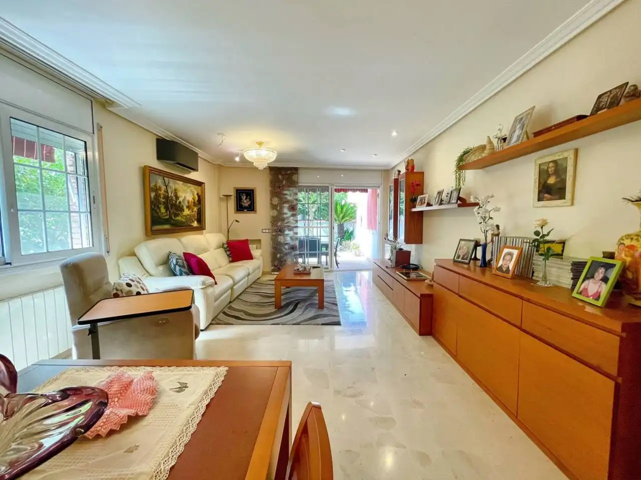 Wohnzimmer von Wohnung zur Miete in Cerdanyola del Vallès mit Klimaanlage, Heizung und Privatgarten
