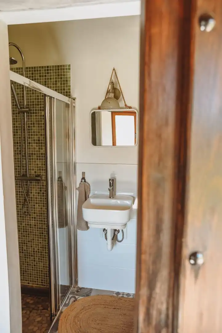 Badezimmer von Country house zum Verkauf in Álora mit Klimaanlage, Heizung und Privatgarten