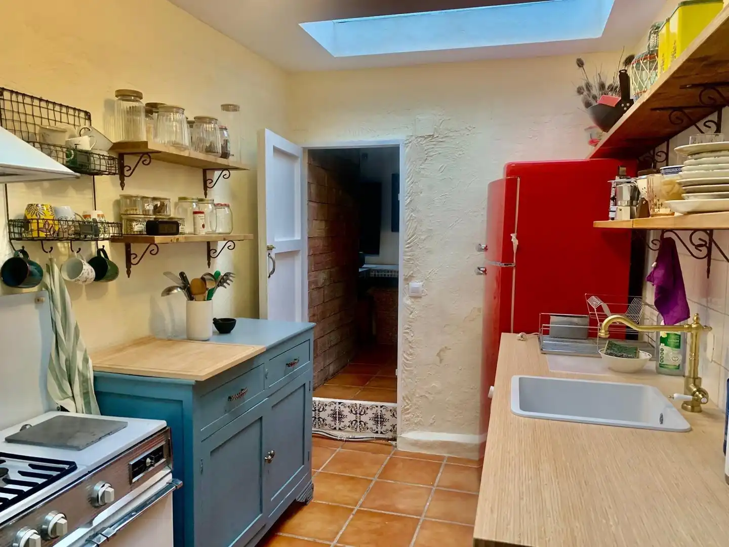 Kitchen of Detached homes for sale in Alcaucín  with Terrace, Storage room and Furnished