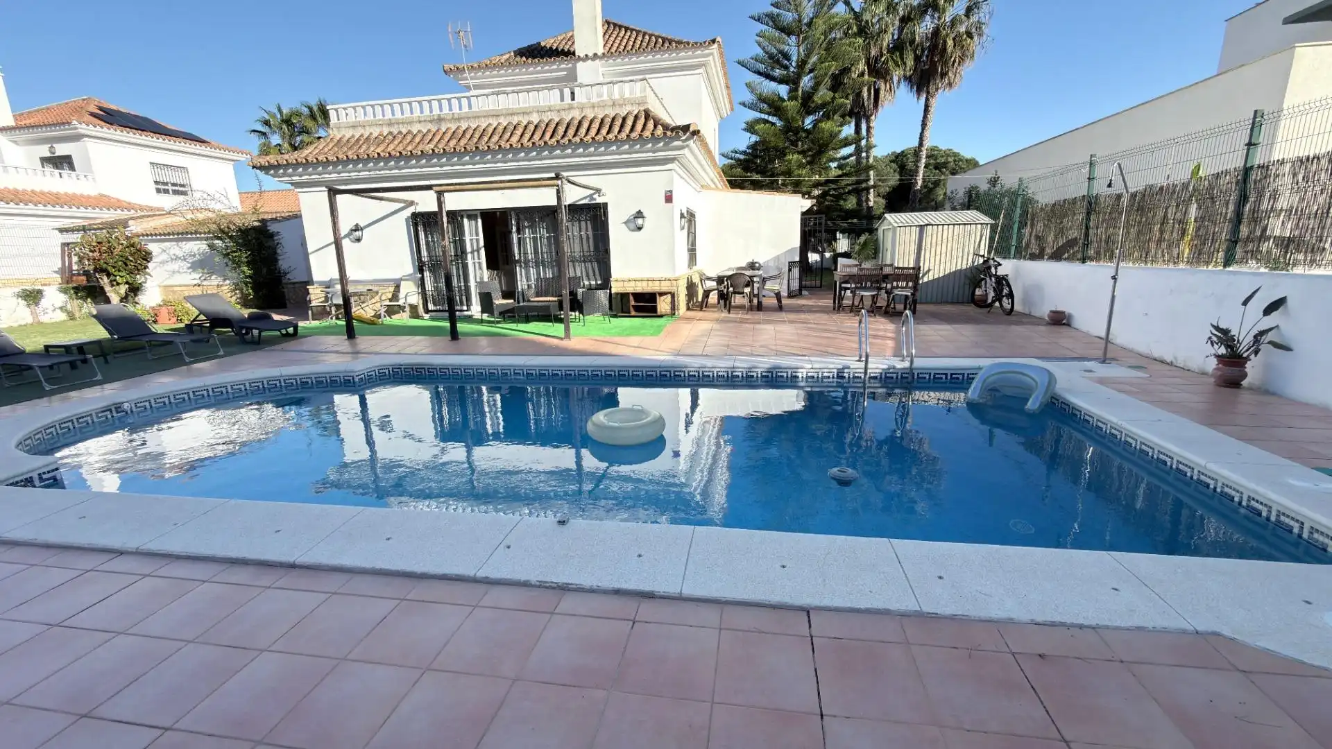 Jardín de Casa o chalet en venta en El Portil con Aire acondicionado, Jardín privado y Piscina