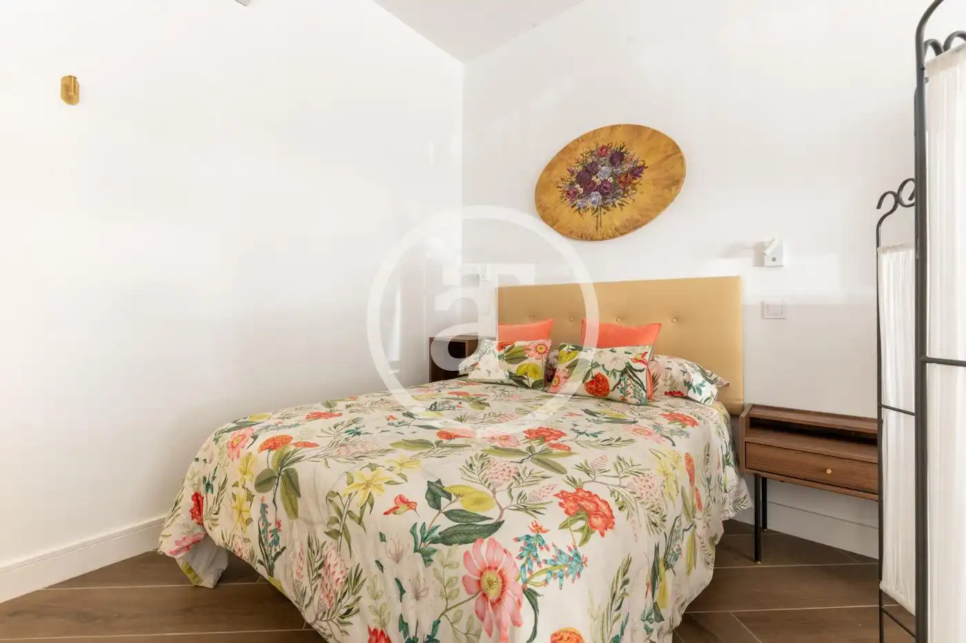 Schlafzimmer von Wohnung zur Miete in Madrid mit Klimaanlage, Heizung und Möbliert