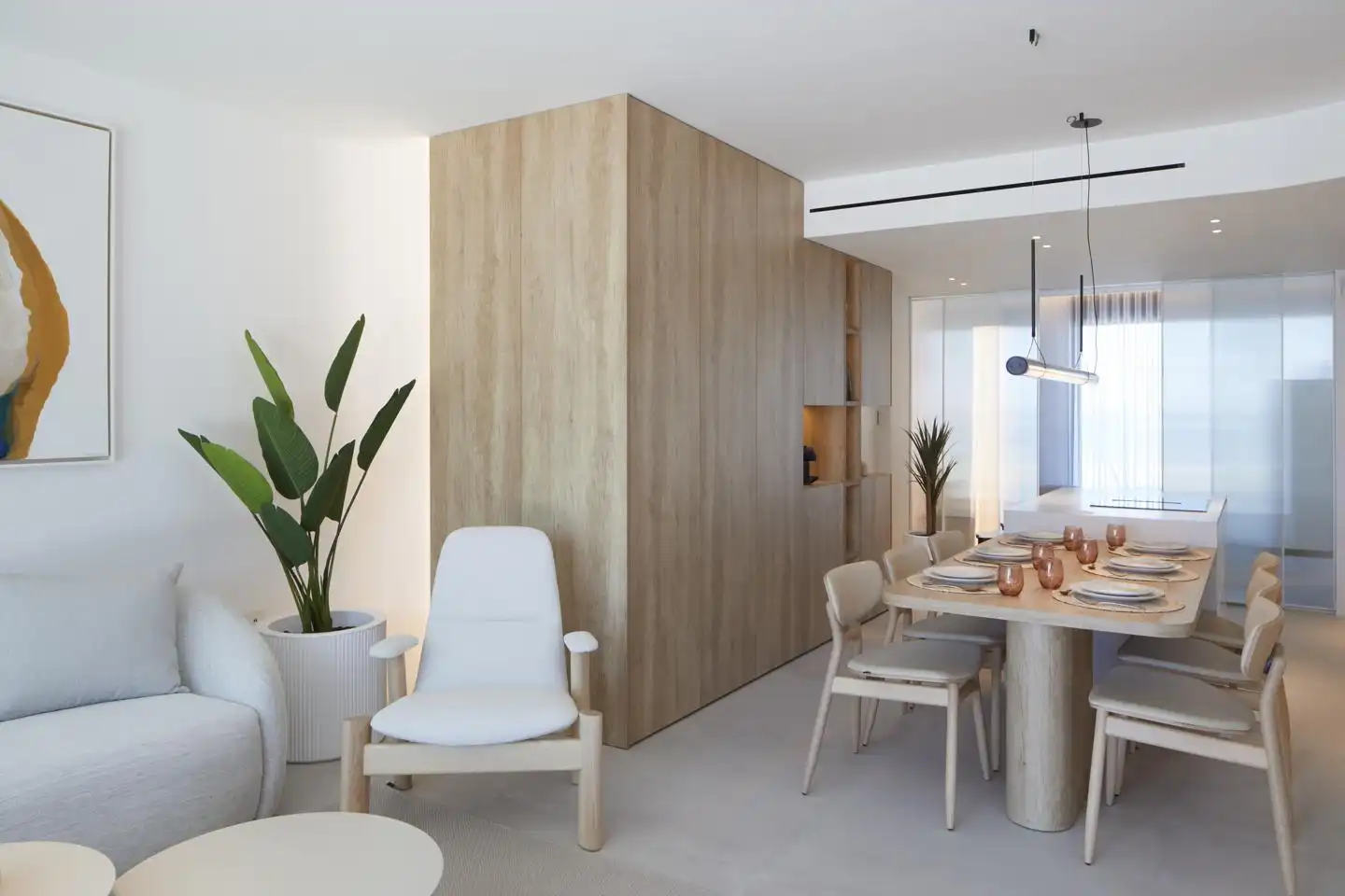 Sala de estar de Apartamento en venta en La Manga del Mar Menor con Aire acondicionado, Calefacción y Jardín privado