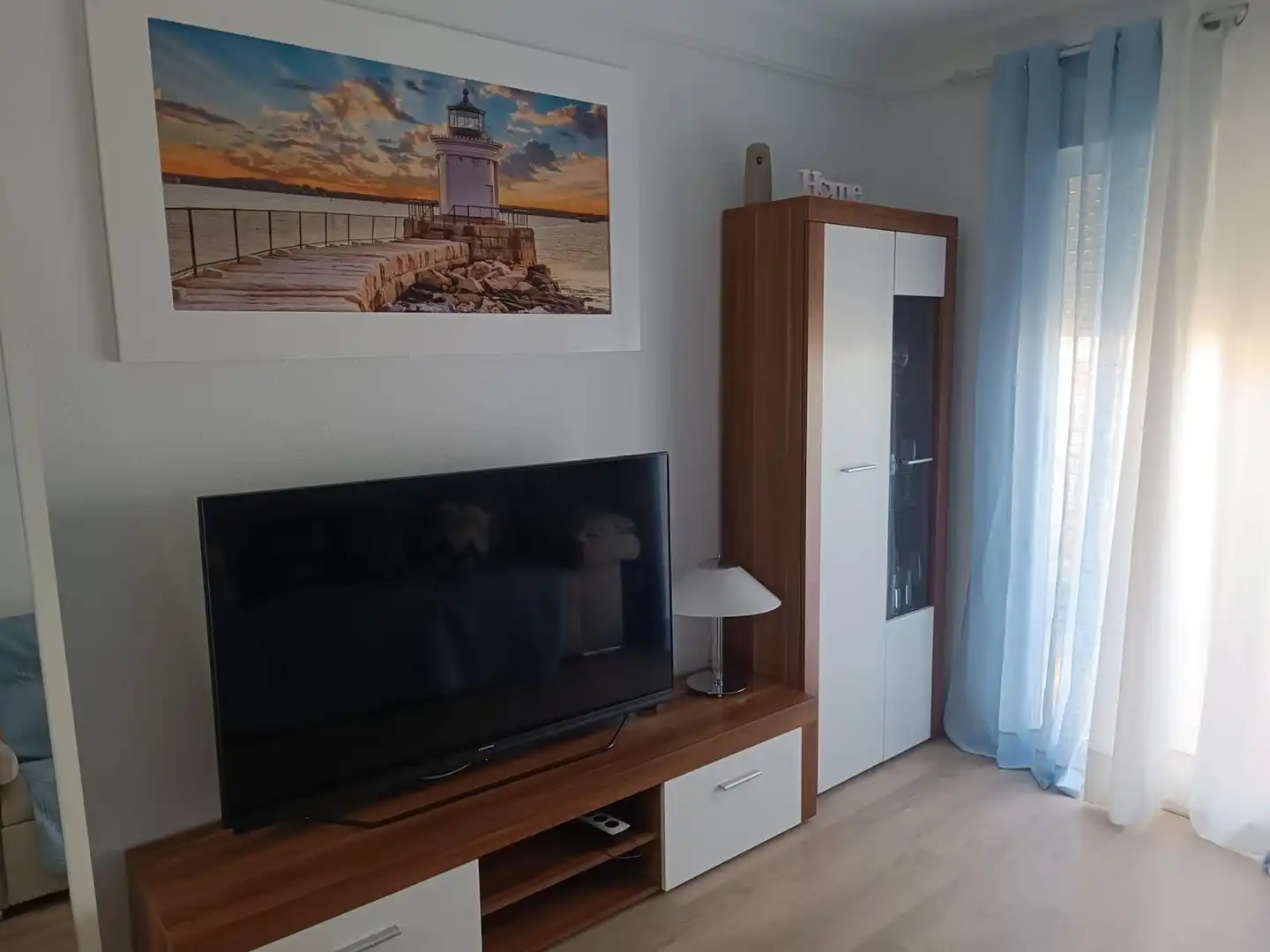 Living room of Flat for rent in Cartagena  with Air Conditioner, Heating and Parquet flooring