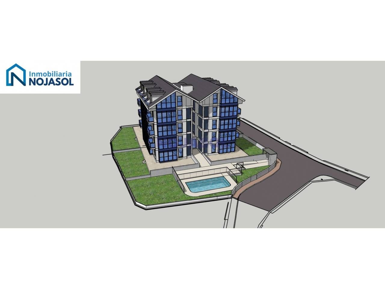 Vista exterior de Apartament en venda en Noja amb Calefacció, Terrassa i Piscina comunitària