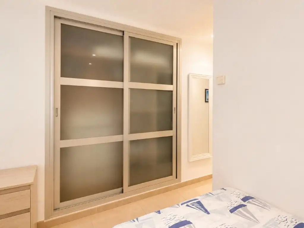 Schlafzimmer von Wohnung zur Miete in Calvià mit Klimaanlage, Privatgarten und Terrasse