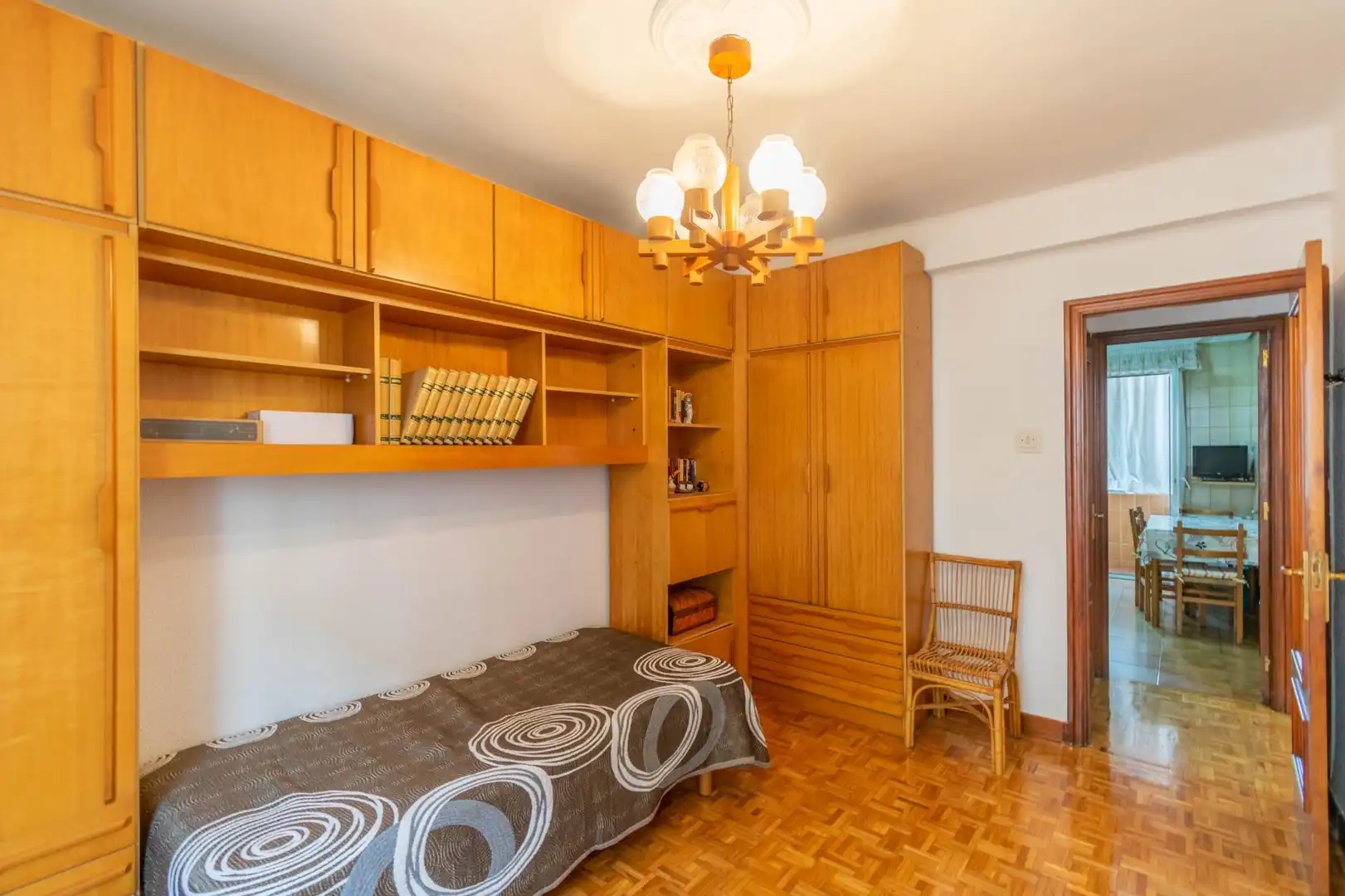 Bedroom of Flat for sale in  Pamplona / Iruña  with Heating, Storage room and Balcony