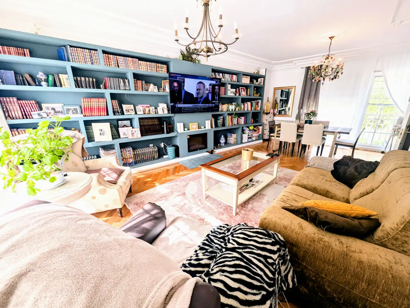 Living room of Houses for sale in Villamuriel de Cerrato  with Heating, Furnished and Balcony