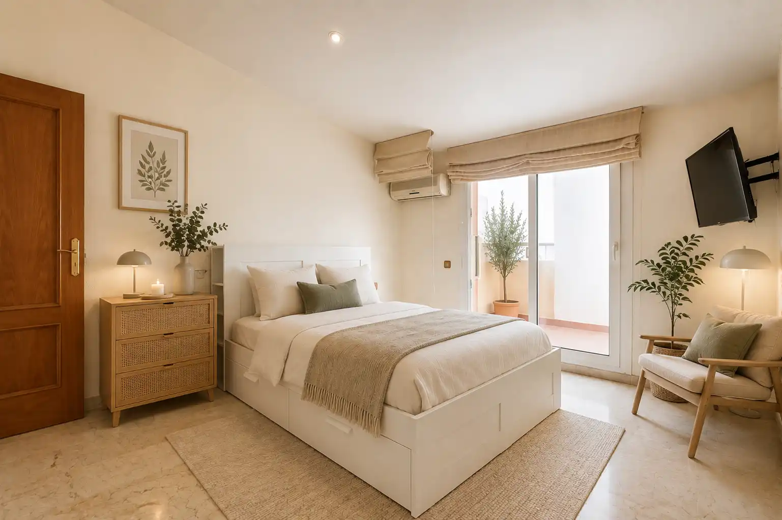 Bedroom of Attic for sale in Cubelles  with Air Conditioner, Heating and Terrace
