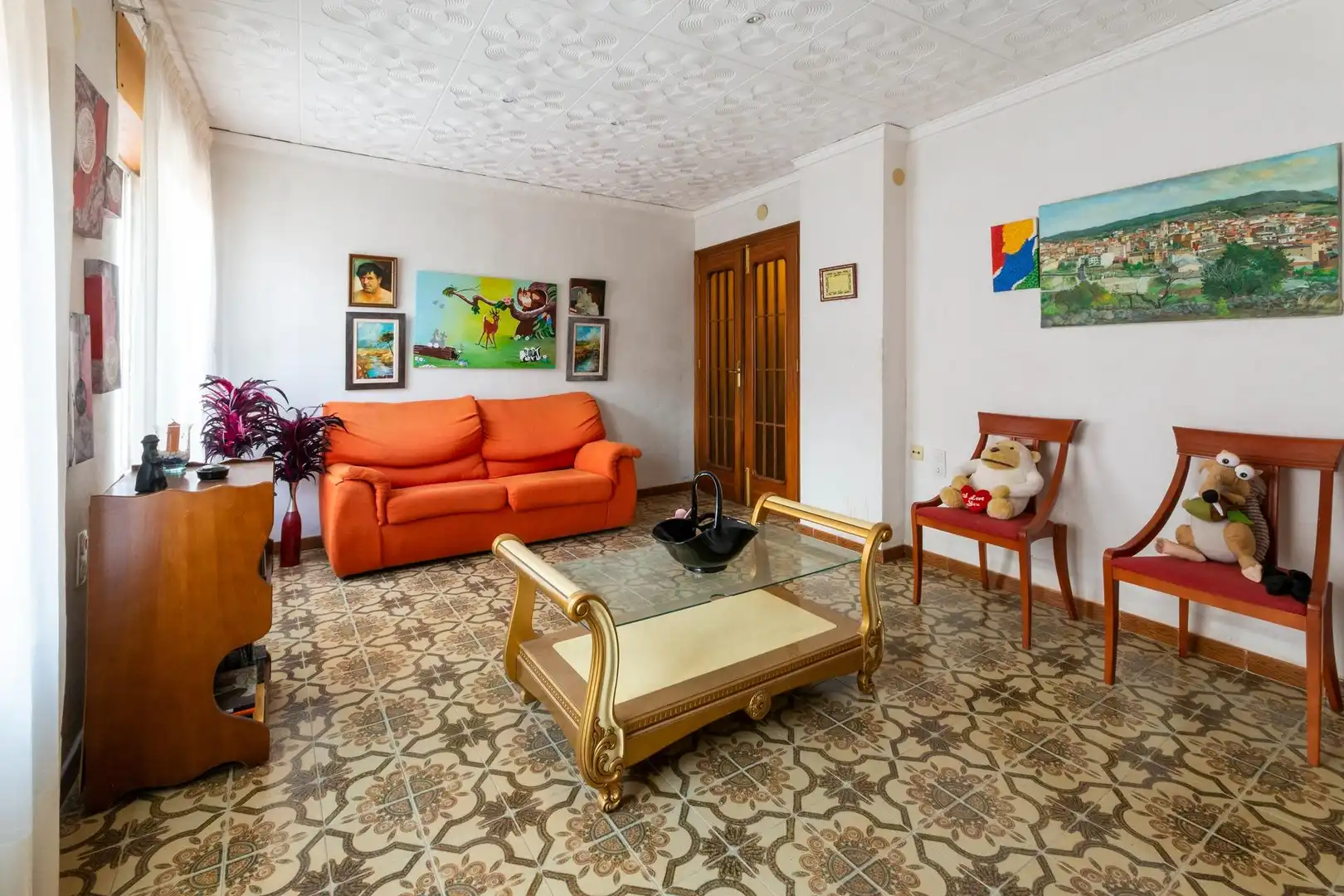 Sala de estar de Casa o chalet en venta en Llutxent con Aire acondicionado, Terraza y Amueblado