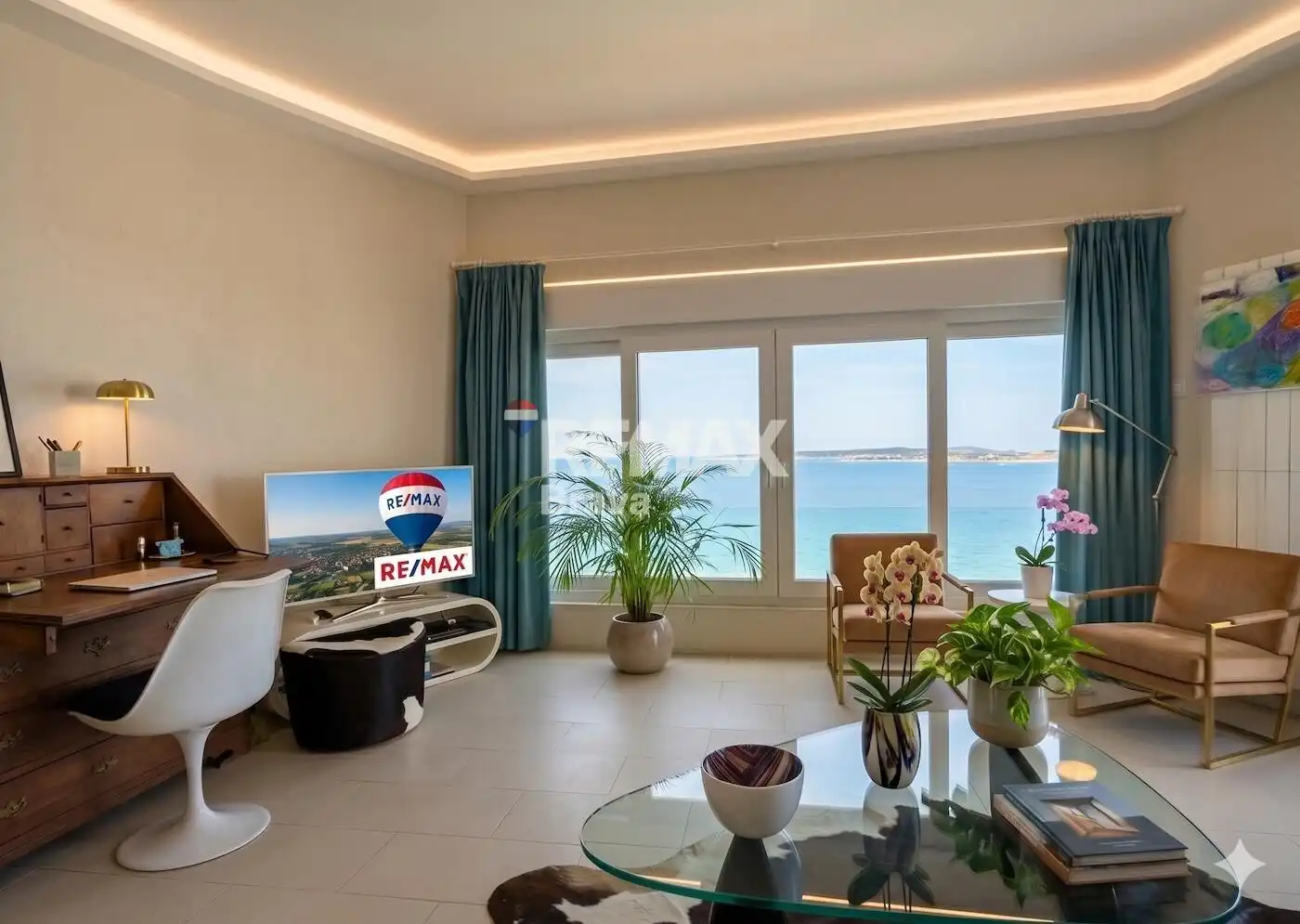 Sala d'estar de Casa o xalet en venda en Roses amb Aire condicionat, Calefacció i Jardí privat